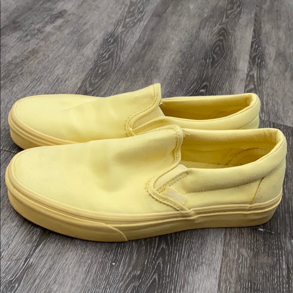 Pale yellow vans